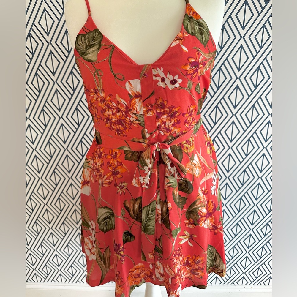 Rusty Rose Floral Dress - Picture 3 of 4